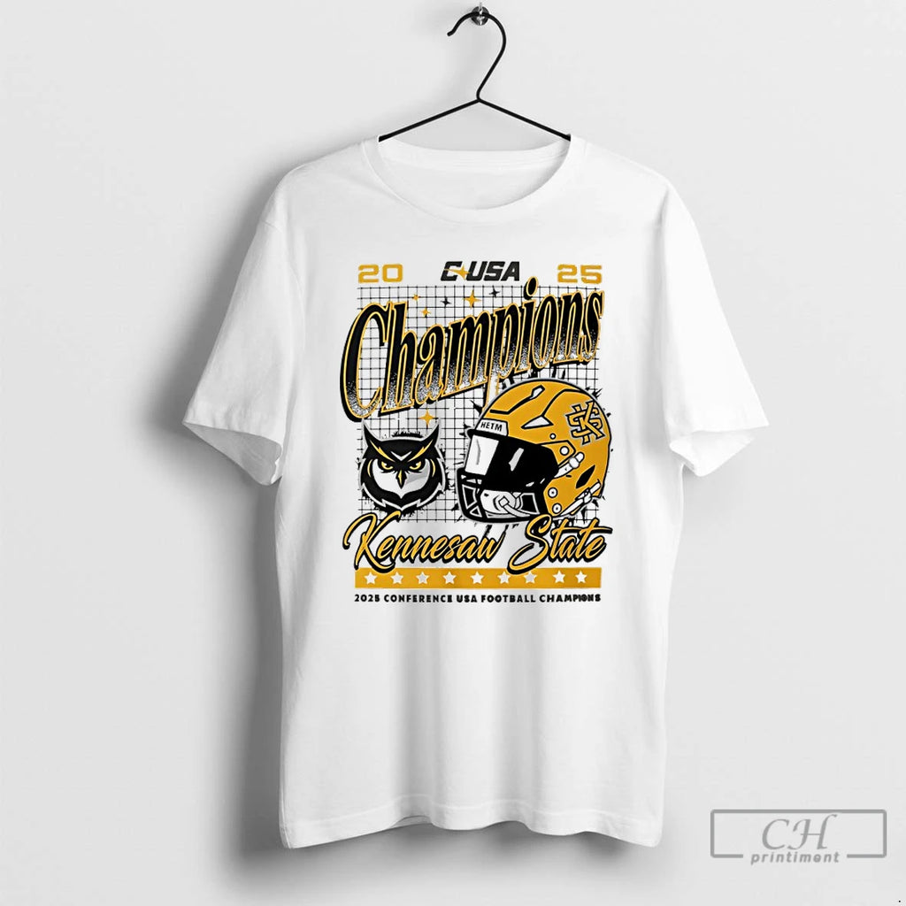Classic Kennesau State Ksu 2025 Conference Champions Helmet