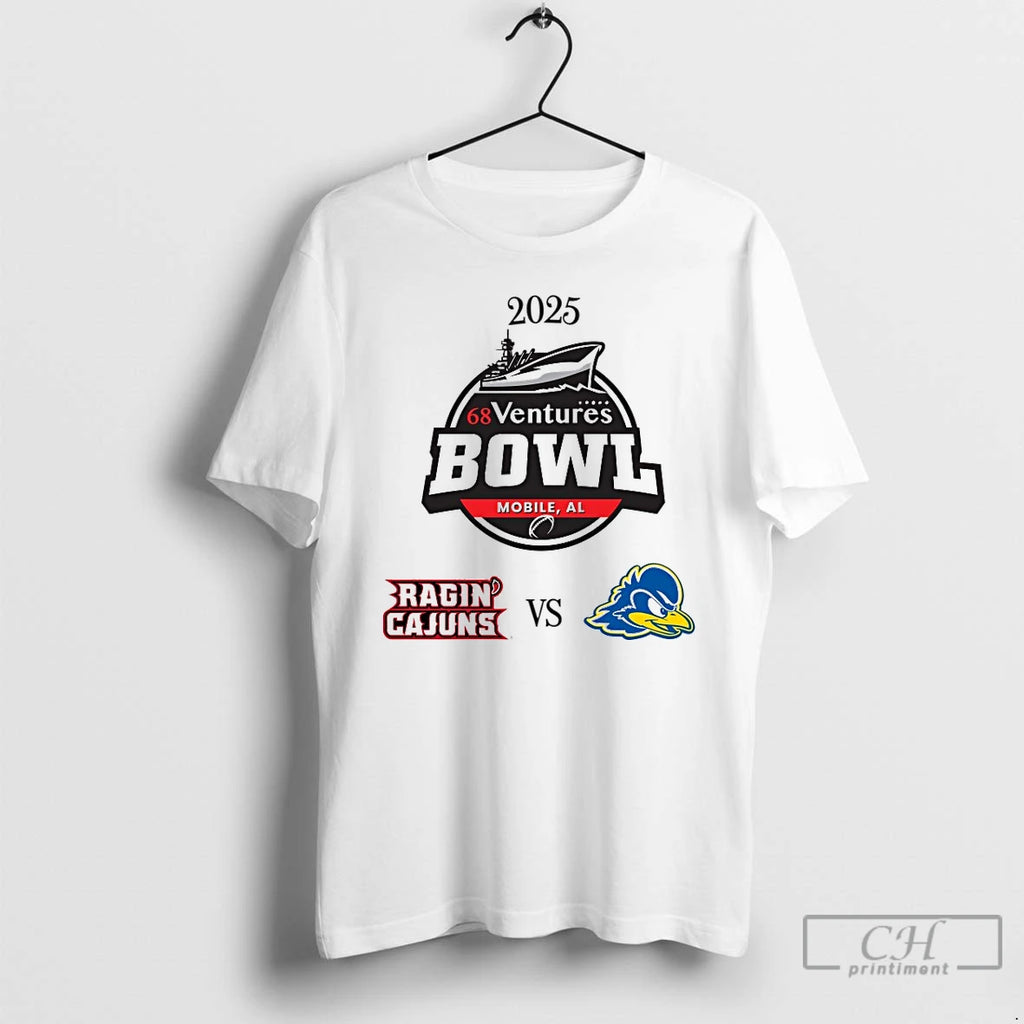 Classic Louisiana Ragin Cajuns Vs Delaware Blue Hens 2025 68 Ventures Bowl T Shirts Sweater