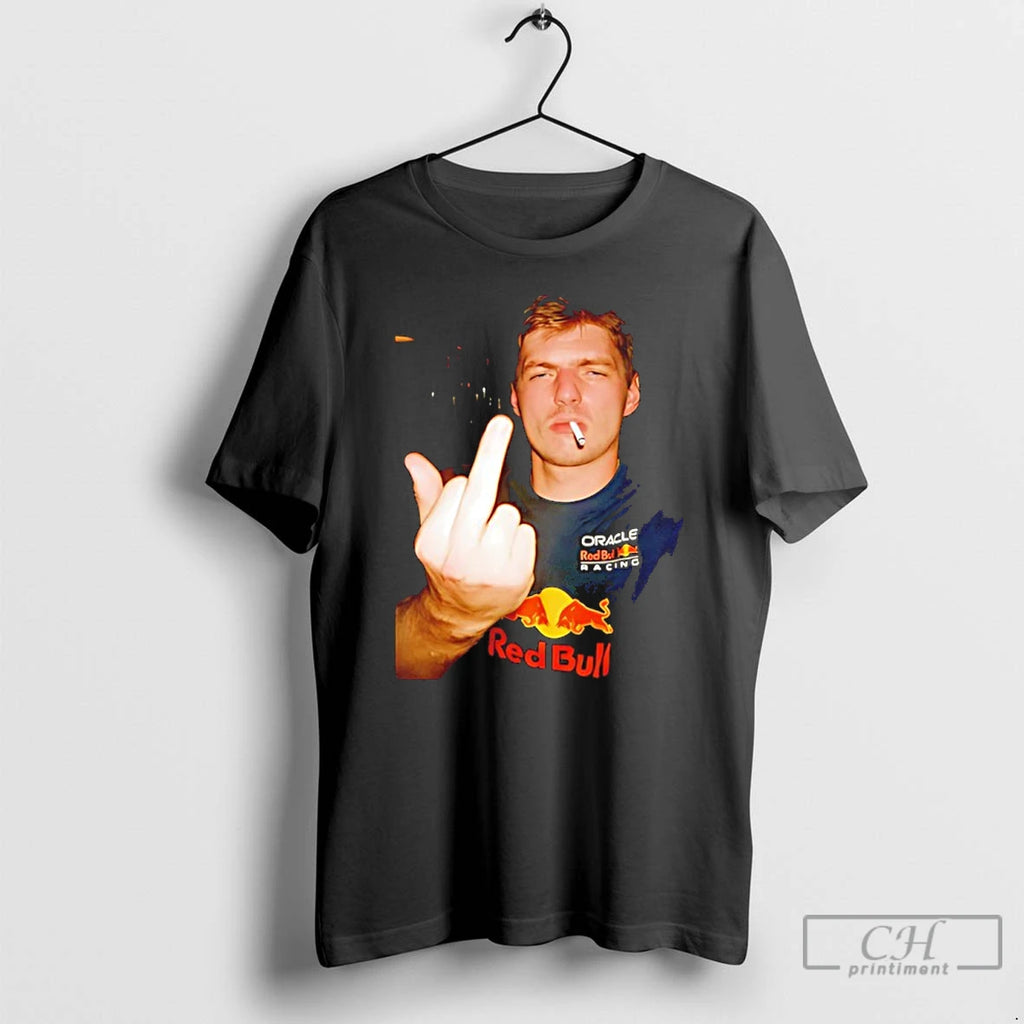 Classic Max Verstappen 2025 F1 Champions Middle Finger