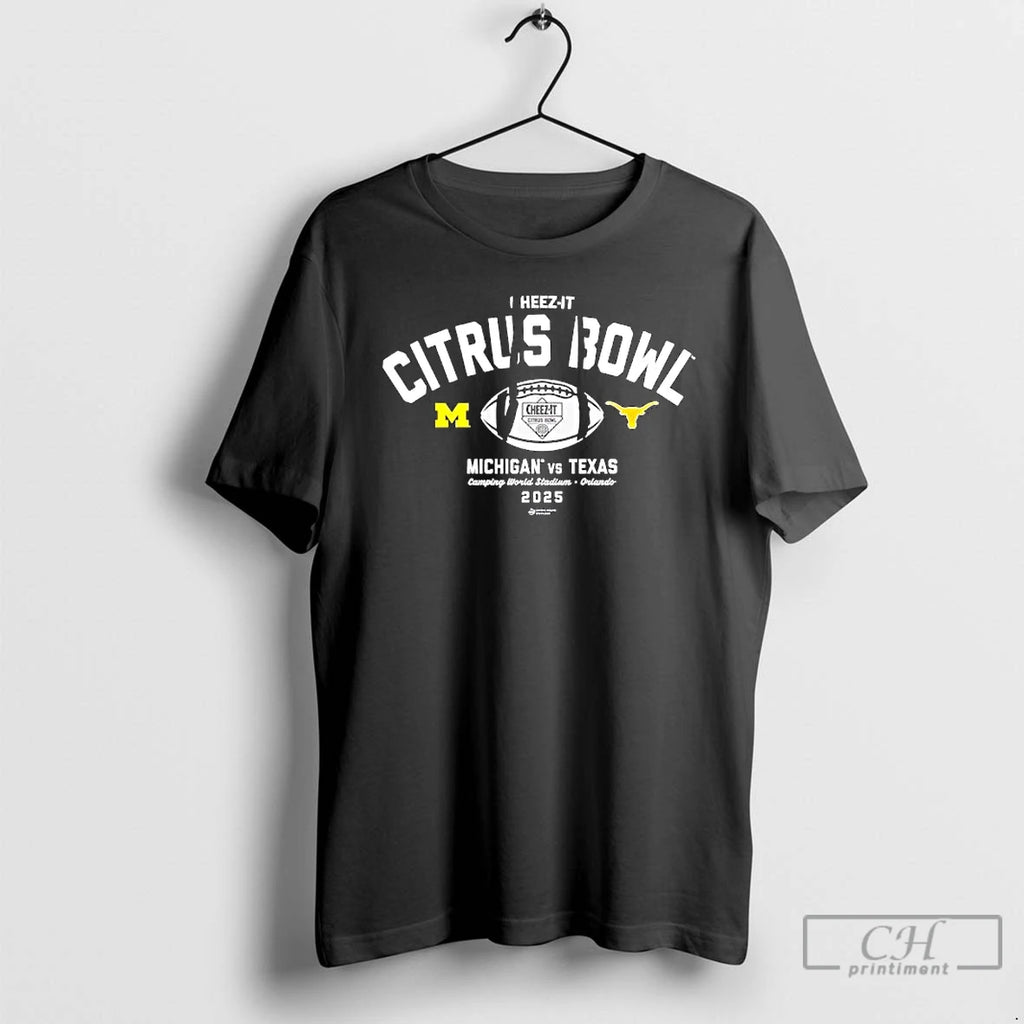Classic Michigan Vs Texas Orlando 2025 Cheez It Citrus Bowl Game Camping World Stadium