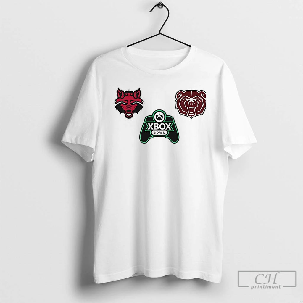 Classic Missouri State Bears Vs Arkansas State Red Wolves 2025 Xbox Bowl T Shirts Sweater