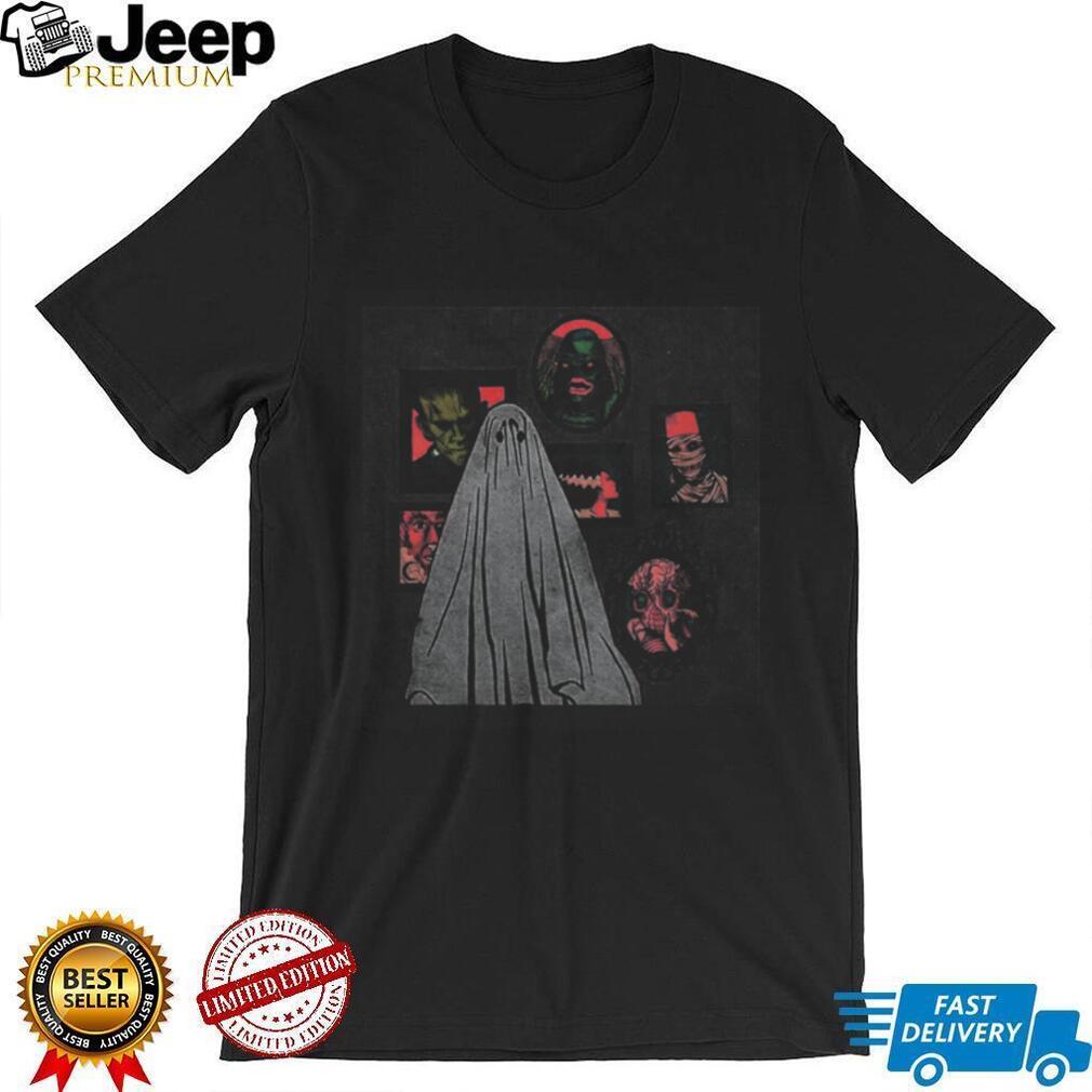 Classic Monster Movie Horror Icons Retro Portrait Halloween T Shirt