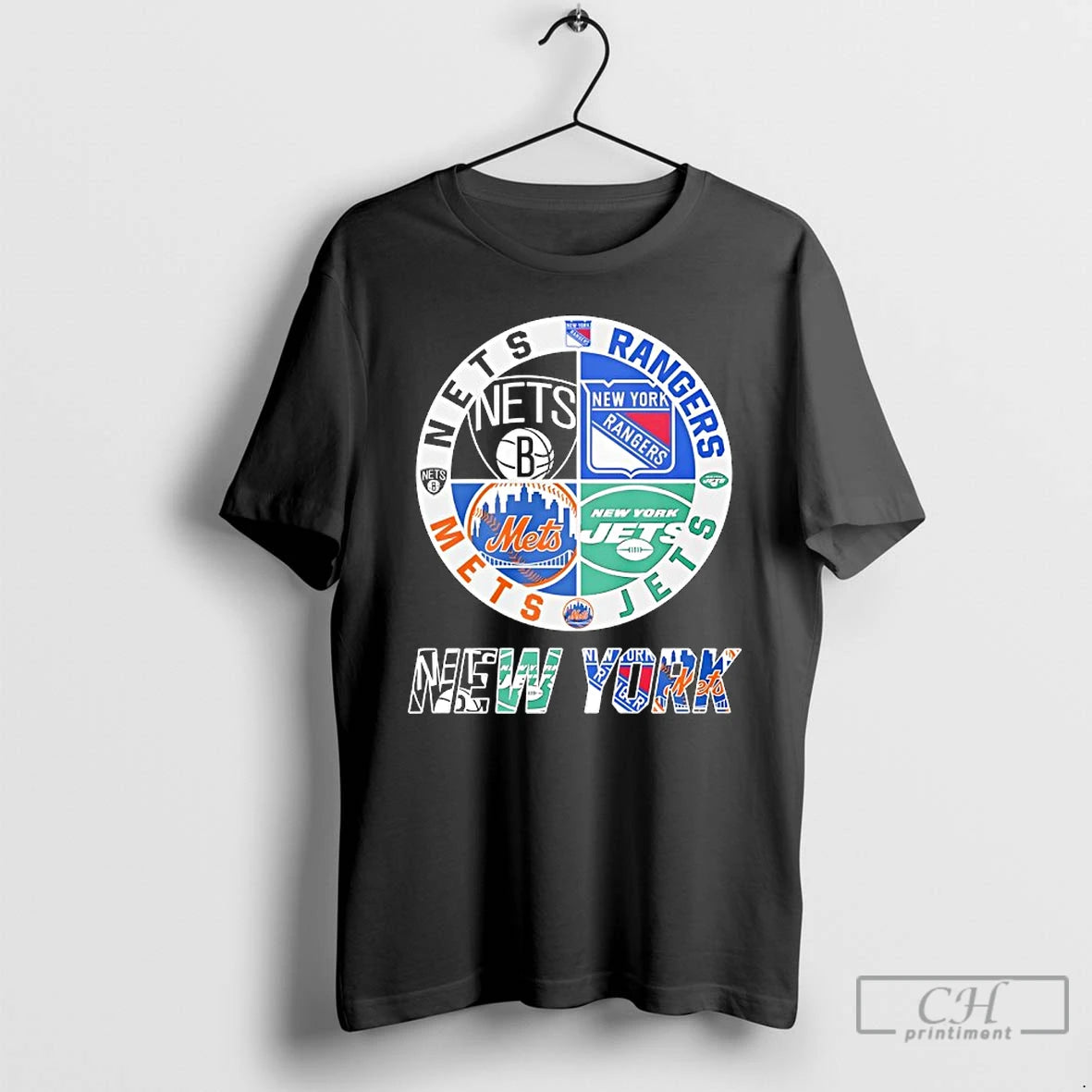 Classic New York Jets New York Nets New York Mets And New York Rangers Mashup