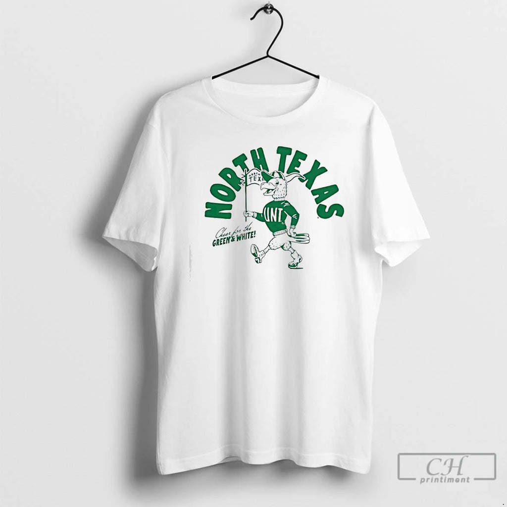 Classic North Texas Mean Green Cheer For The Green And White