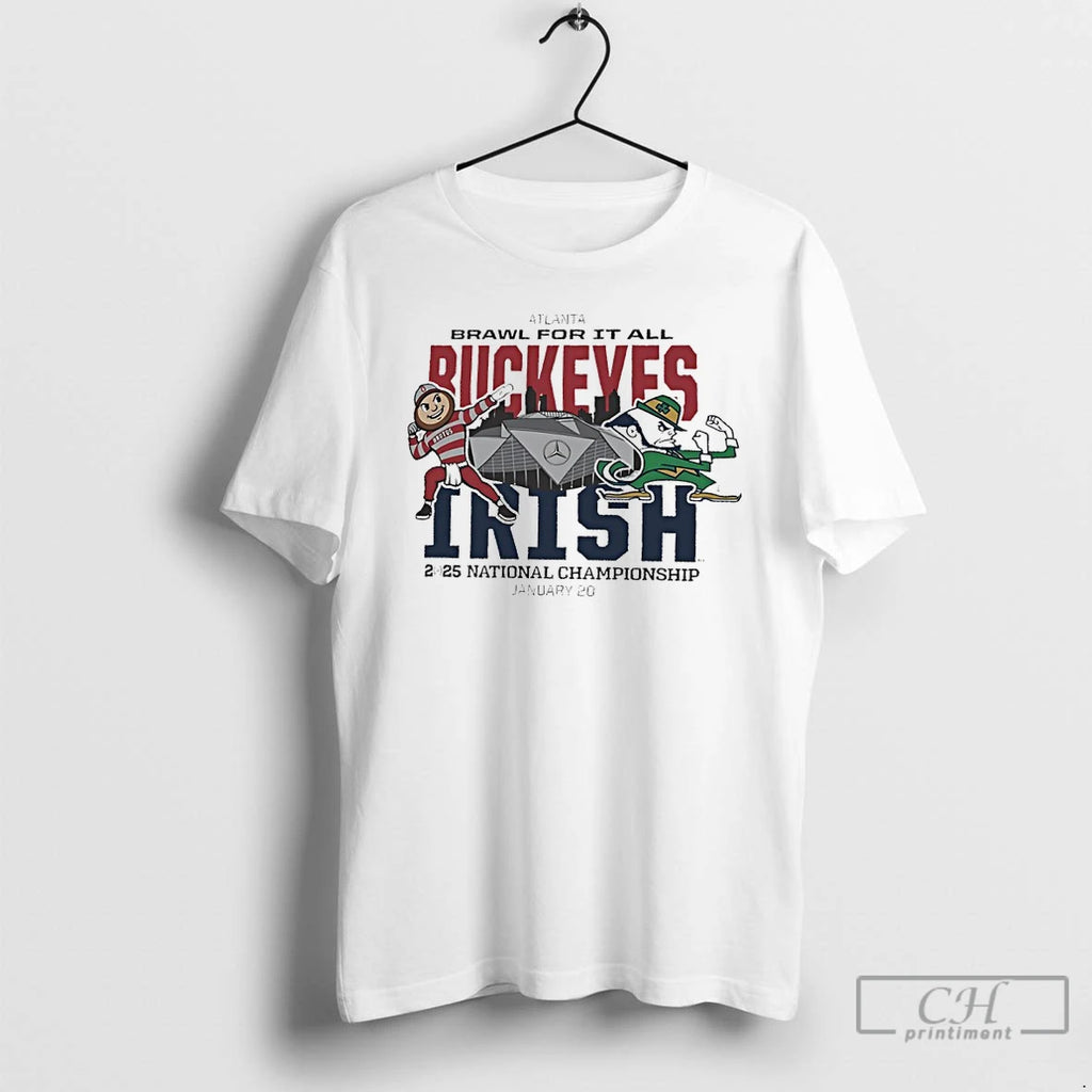 Classic Ohio State Vs Notre Dame Dueling Mascot 2025 National Championship
