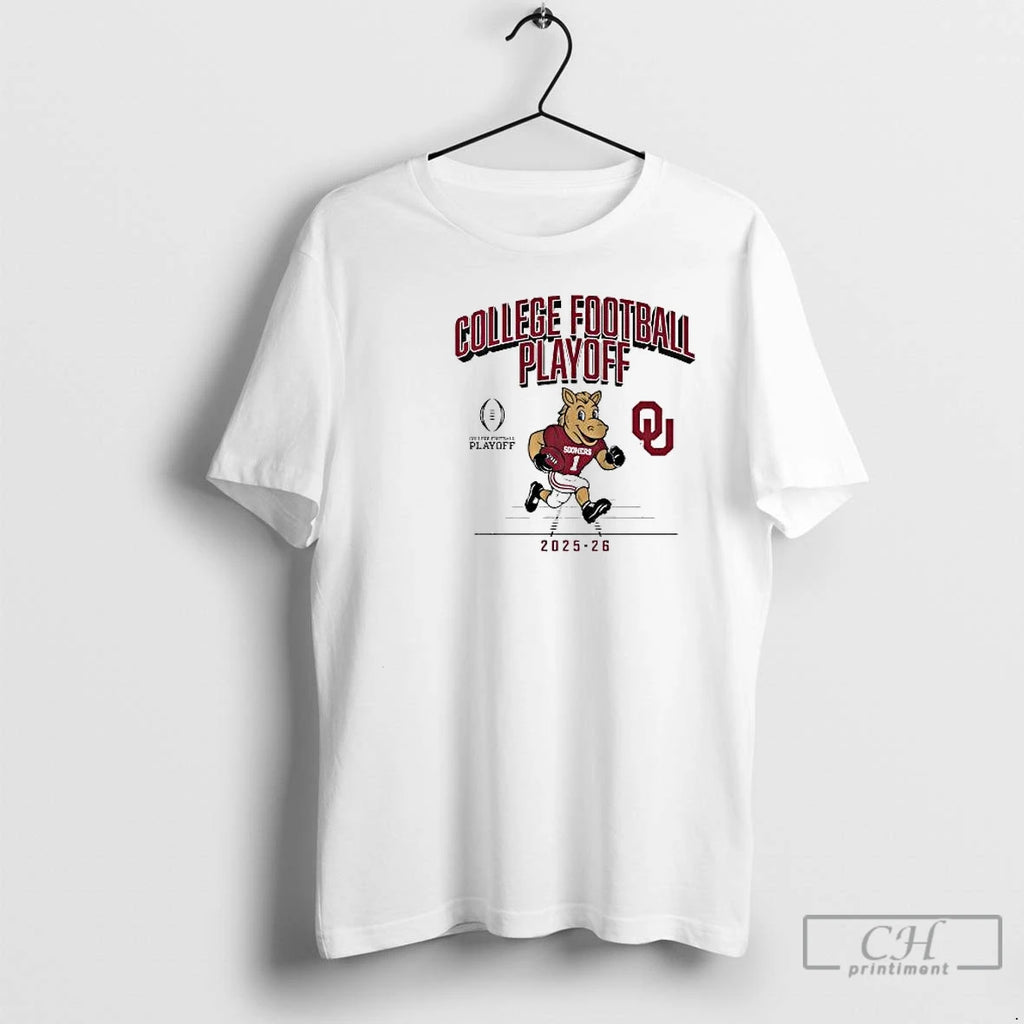 Classic Oklahoma Football Cfp Mascot 2025 2026 Circle White