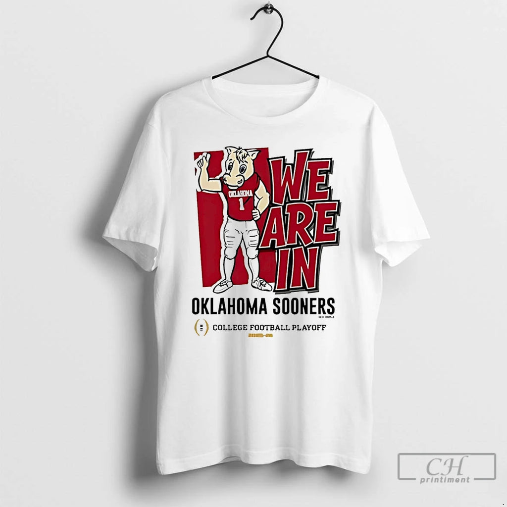 Classic Oklahoma Sooners 2025 Cfp Bound Mascot We Are In
