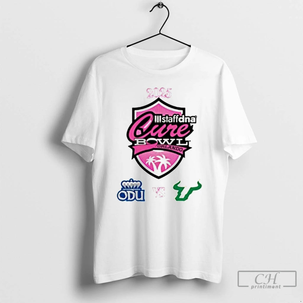 Classic Old Dominion Monarchs Vs South Florida Bulls 2025 Staffdna Cure Bowl T Shirts Sweater