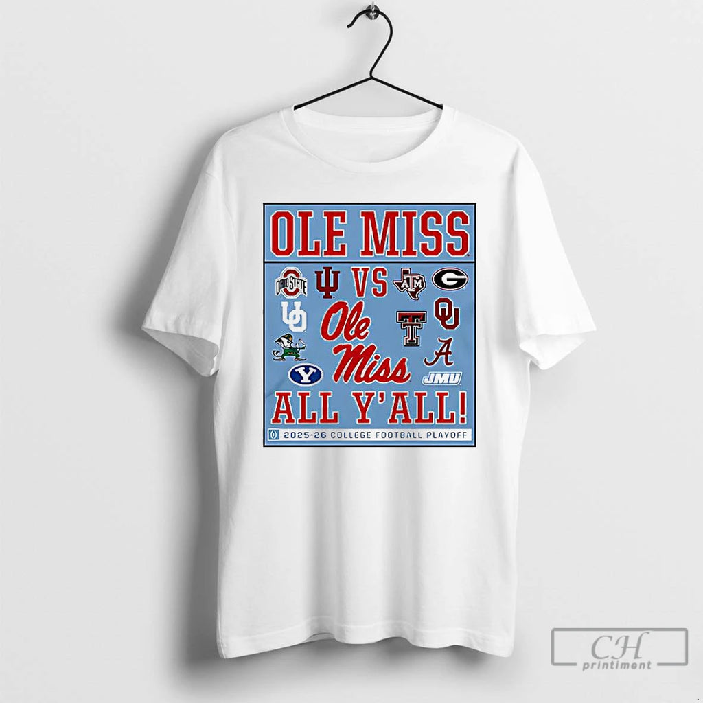 Classic Ole Miss Vs All Yall 2025 2026 Cfp Logo