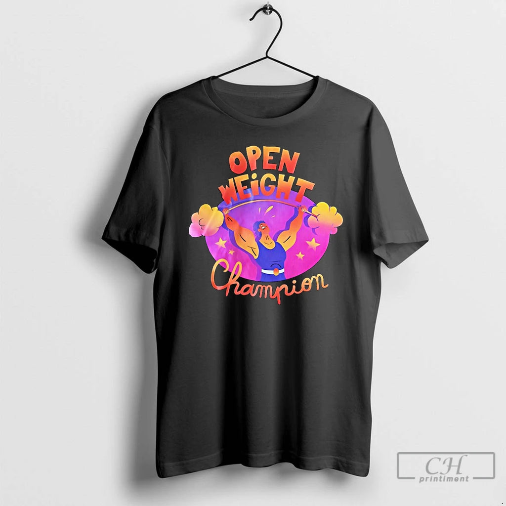 Classic Open Weight Champion Cartoon