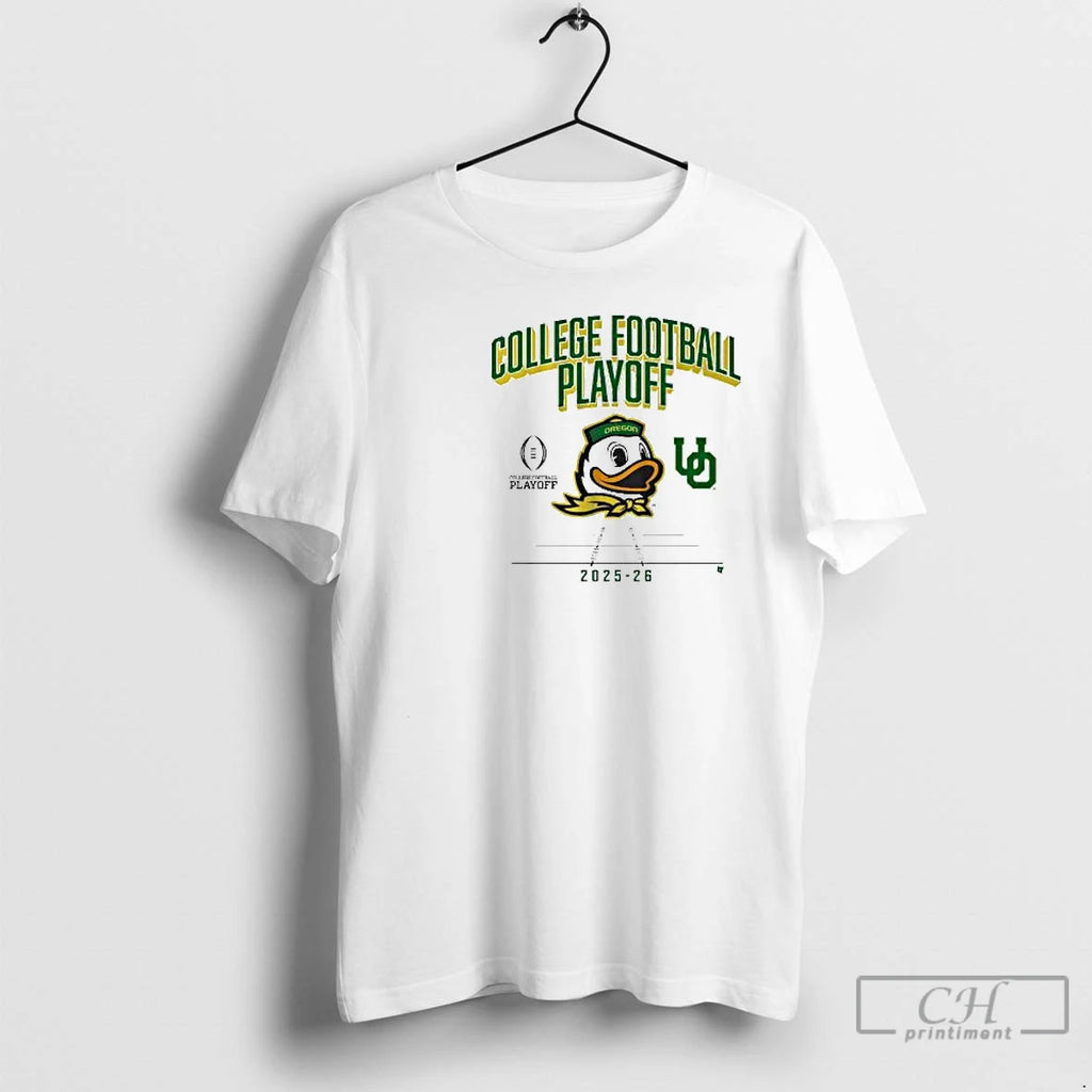 Classic Oregon Football Cfp Mascot 2025 2026 Circle White