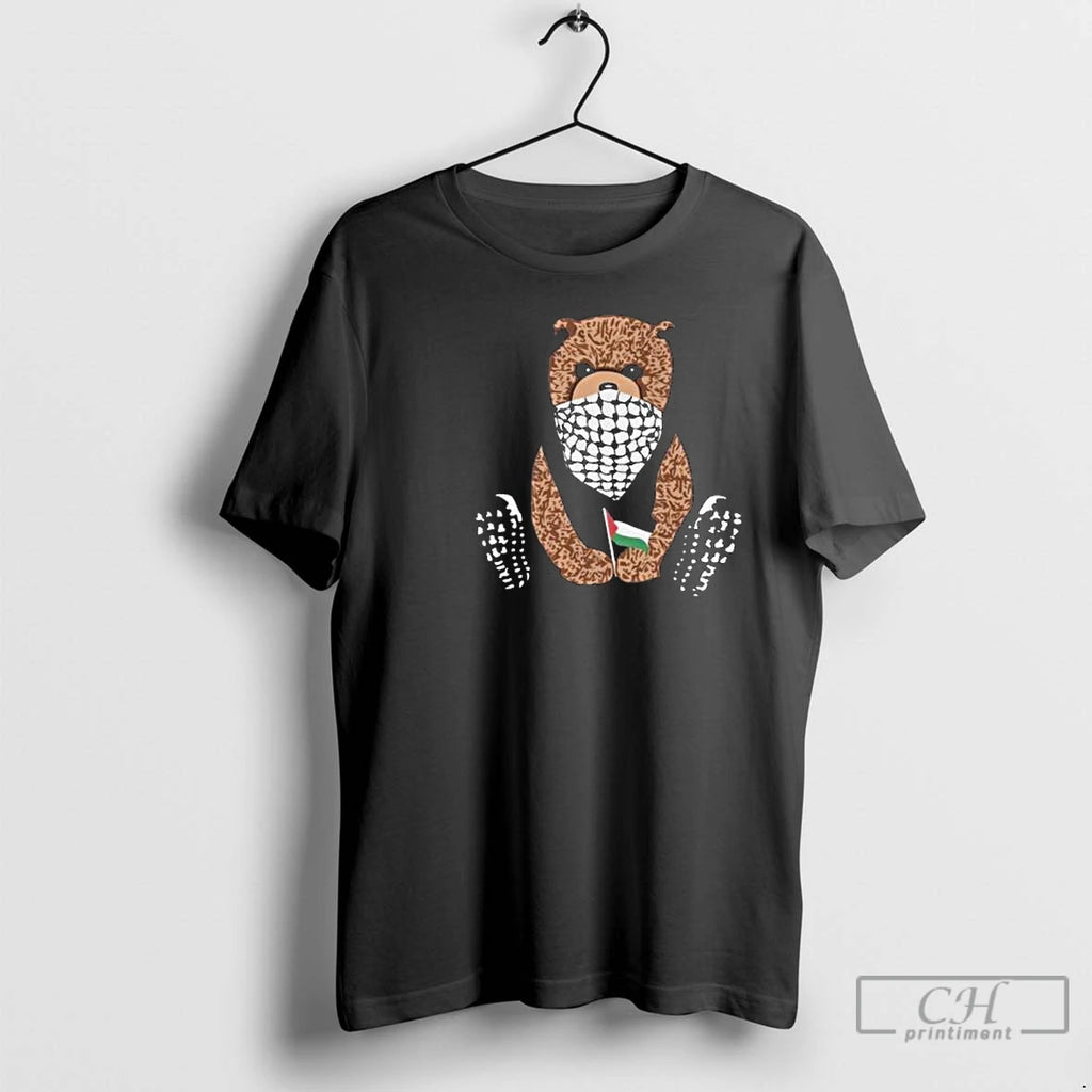 Classic Pali Bear Palestine Circle Black