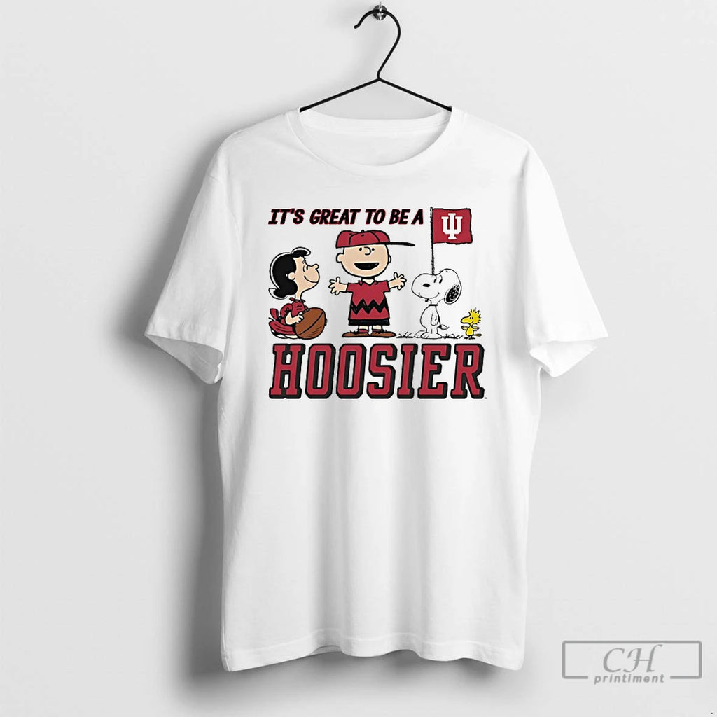 Classic Peanuts X Indiana Hoosier Its Great To Be A Hoosier