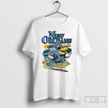 Classic Pelican New Orleans Tulane Green Wave Football Art Vintage
