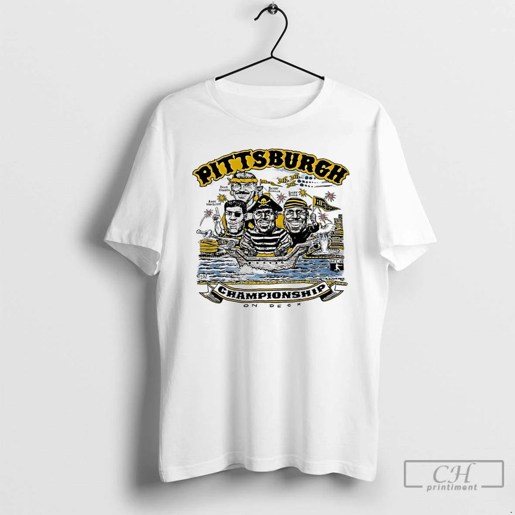 Classic Pittsburgh Pirates Doug Drabek Bobby Bonilla Barry Bonds Andy Van Slyke Championship On Deck