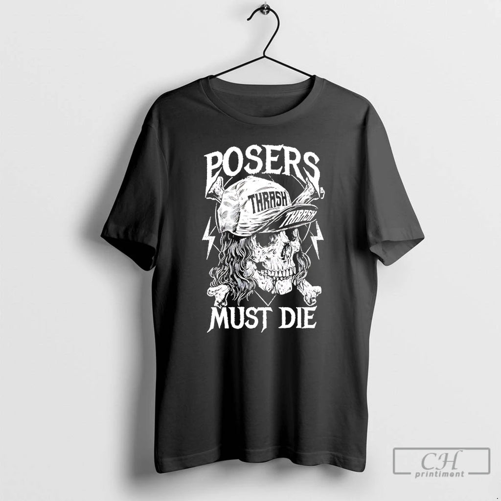 Classic Posers Must Die Skull