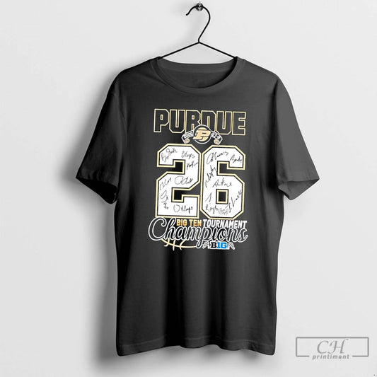 Classic Purdue Boilermakers 2026 Big Ten Tournament Championship Signatures