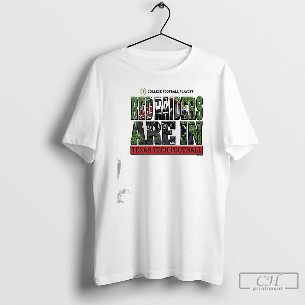 Classic Red Raiders Are In Texas Tech Red Raiders 2025 Cfp Bound Helmet T Shirts