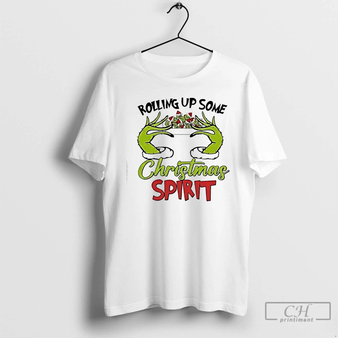 Classic Rolling Up Some Christmas Spirit Grinch Dish T-Shirts, Hoodie, Sweatshirt | WearSparks.com