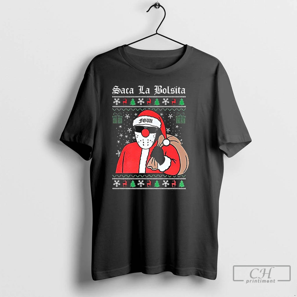 Classic Santa Saca La Bolsita Ugly Christmas