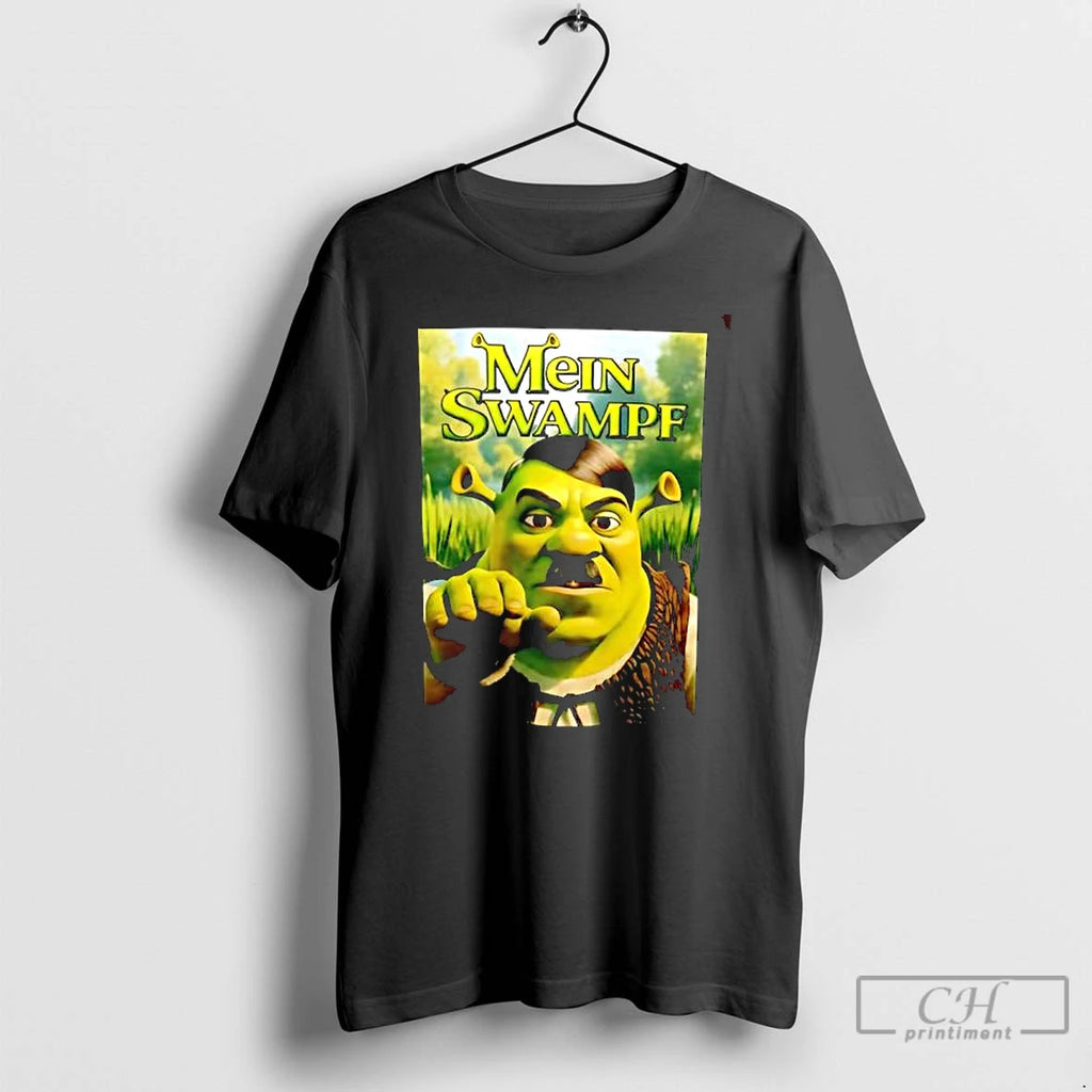 Classic Shrek Adolf Hitler Mein Swampf Cartoon Graphic