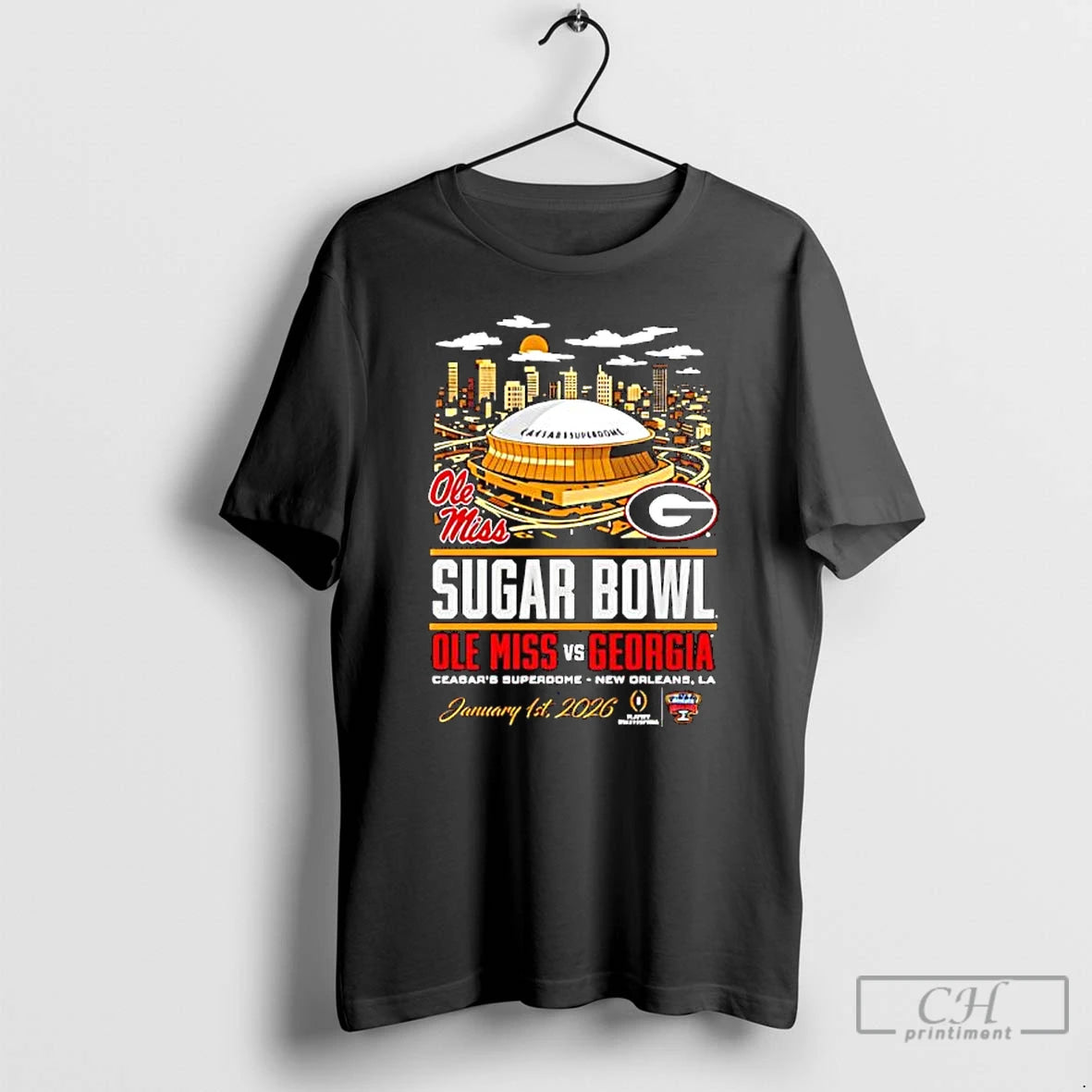 Classic Sugar Bowl Ole Miss Vs Georgia Head To Head Stadium T-Shirts, Hoodie, Sweatshirt | WearSparks.com