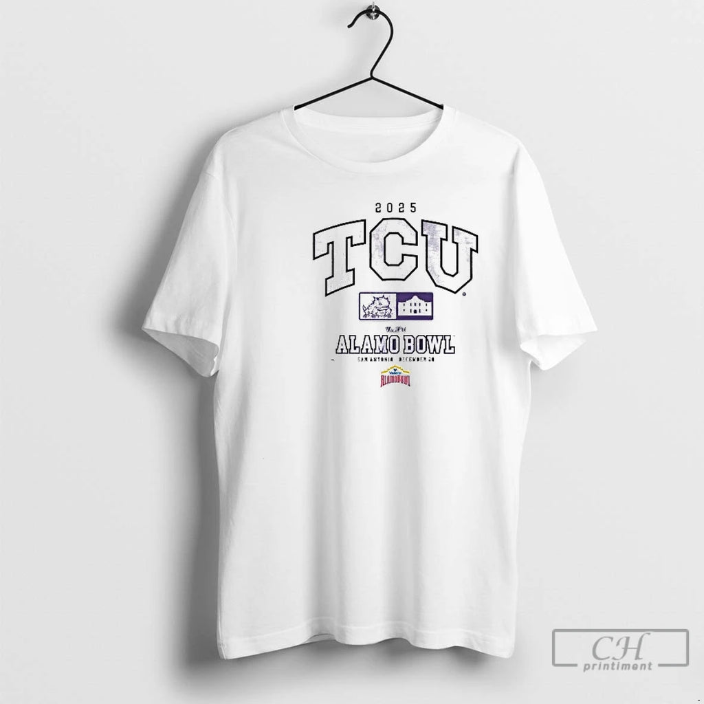 Classic Tcu Horned Frogs 2025 Valero Alamo Bowl Circle White
