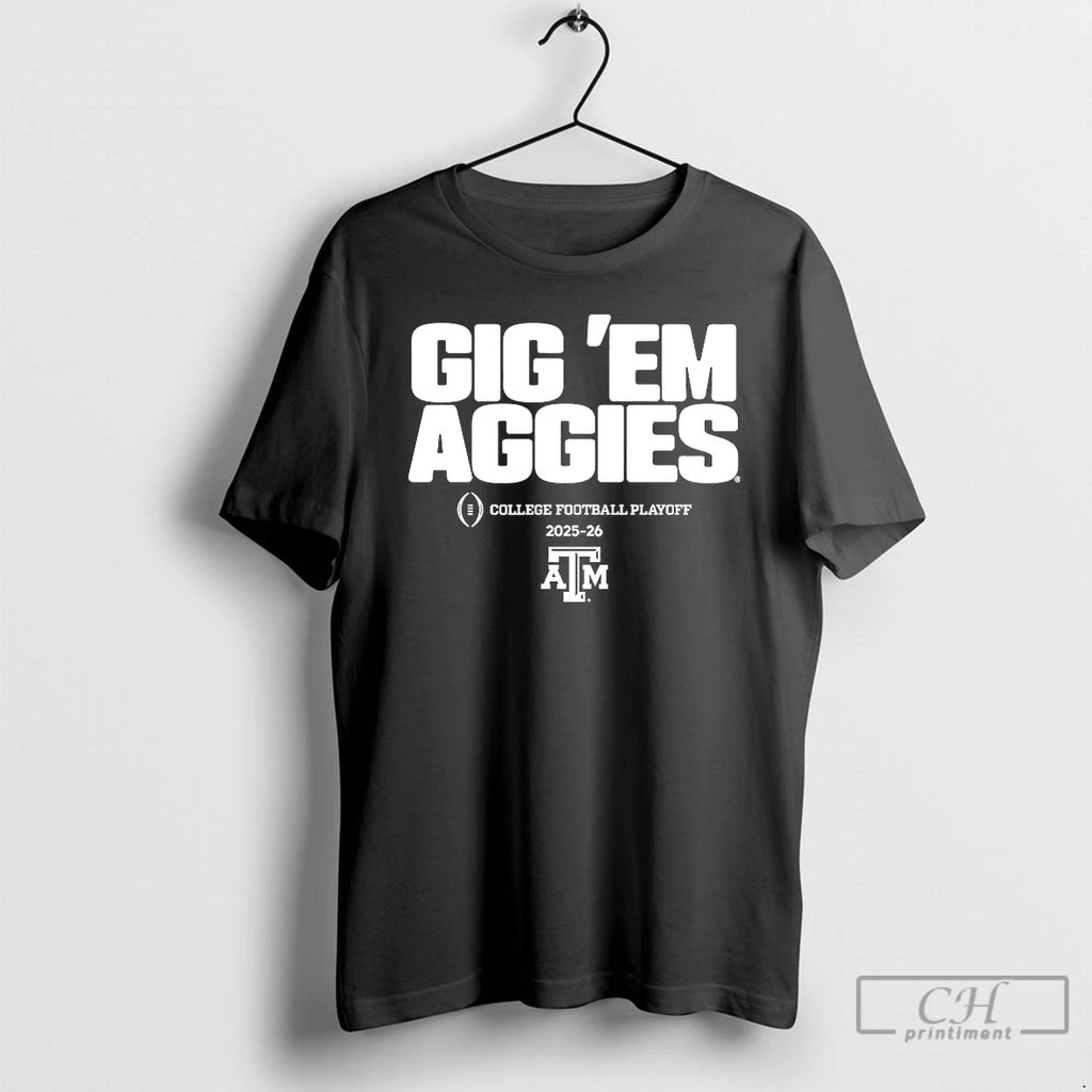 Classic Texas Am Aggies Gig Em Aggies College Football Playoff 2025 2026 T Shirts Sweater