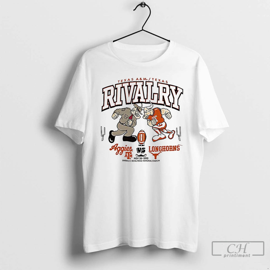 Classic Texas Longhorns Vs Texas Am Football Rivalry Mascot 2025