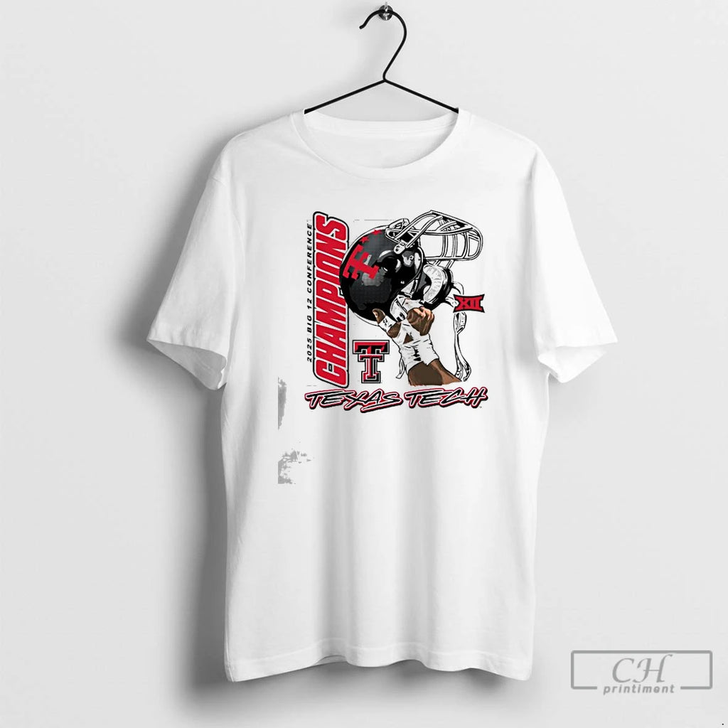Classic Texas Tech Red Raiders 2025 Big 12 Champions Raise Em Up T Shirts Sweater