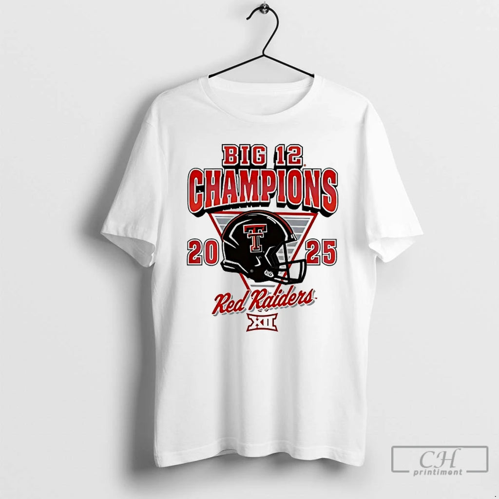 Classic Texas Tech Red Raiders Big 12 Football Champions Helmet 2025
