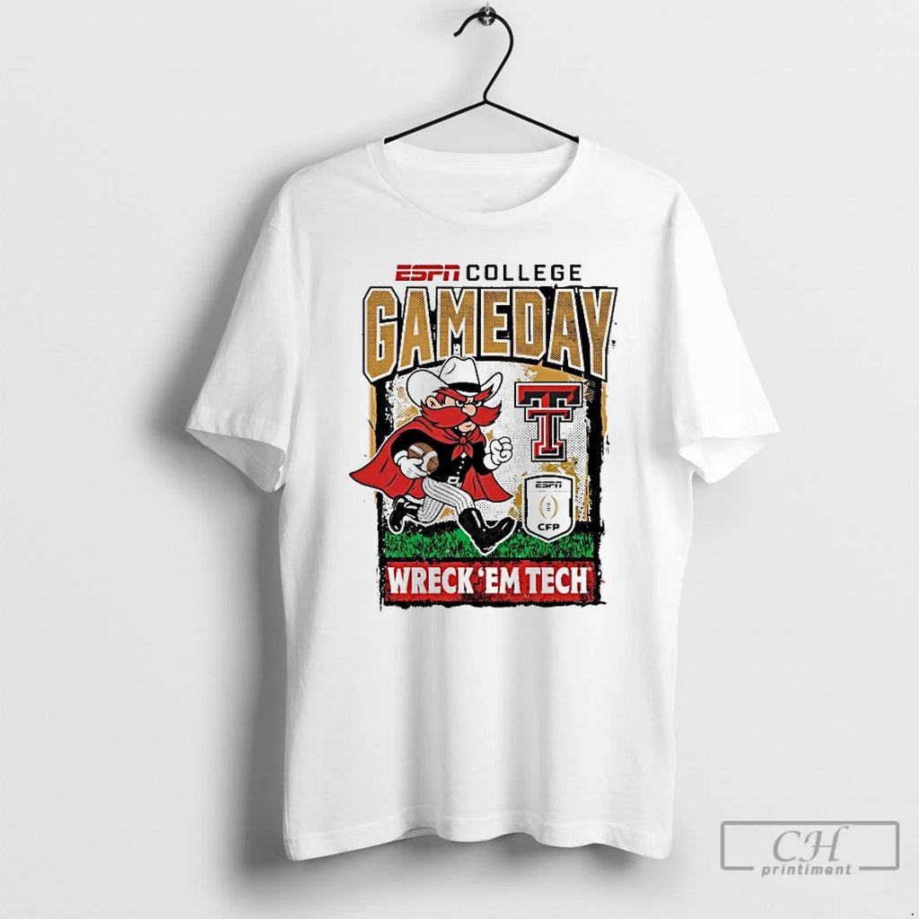 Classic Texas Tech Red Raiders Cfp 25 2026 Wreck Em Tech Gameday Runner Mascot