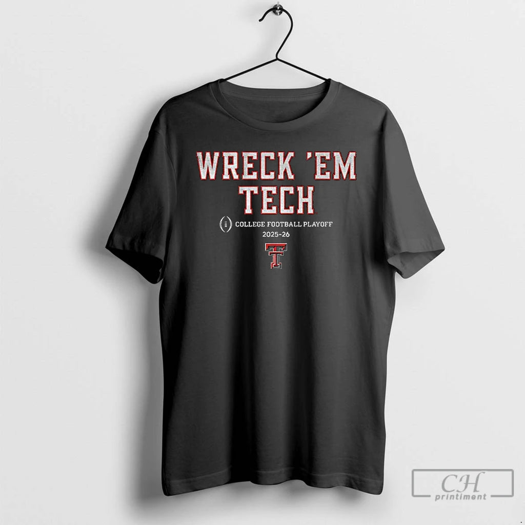 Classic Texas Tech Red Raiders Football 2025 Cfp Champions 2025 26 Wreck Em Tech