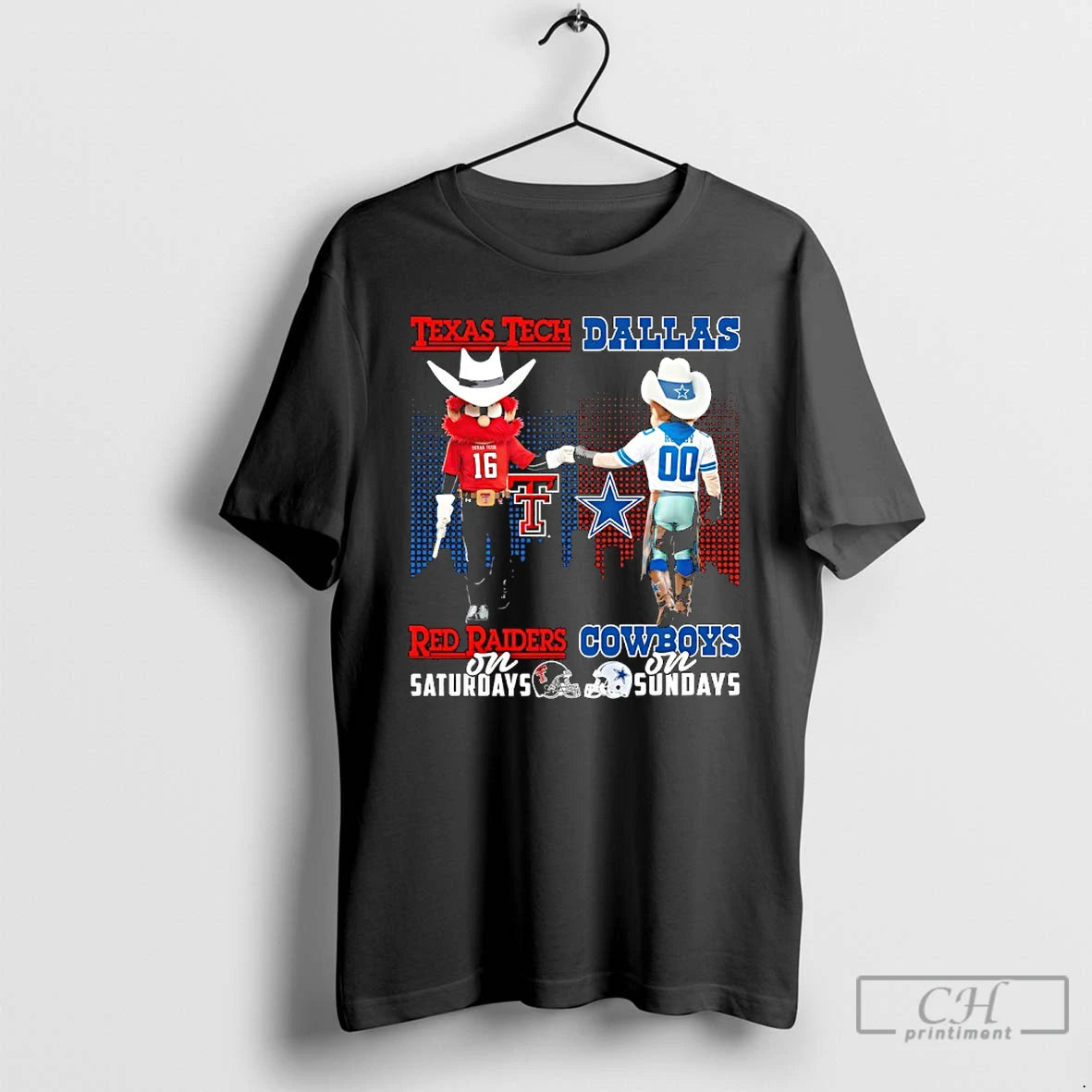 Classic Texas Tech Red Raiders On Saturdays X Dallas Cowboys On Sundays Mascot T Shirts Hoodie, Sweatshirt | WearSparks.com