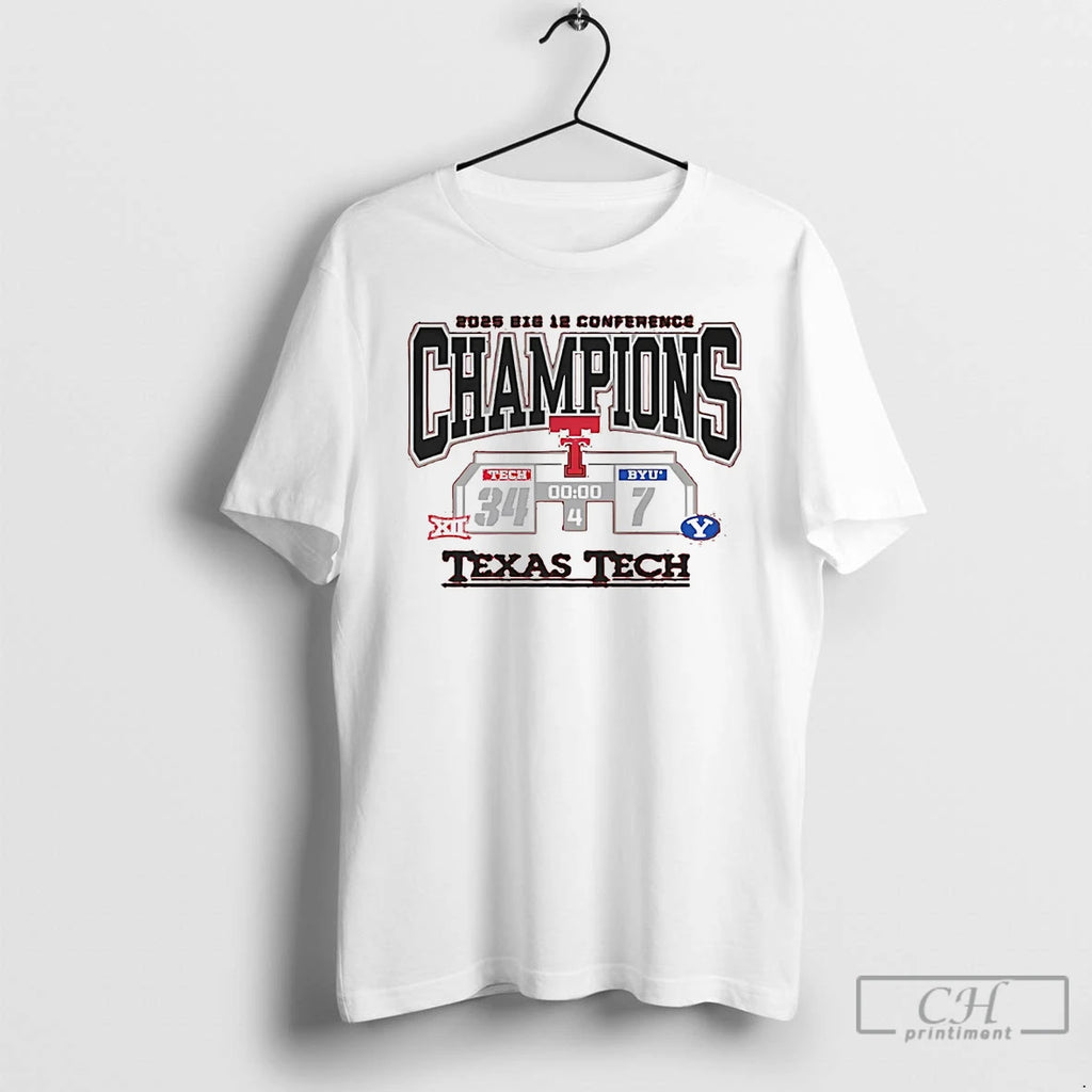 Classic Texas Tech Red Raiders Vs Byu Cougars Big 12 Conference Champions Score 2025