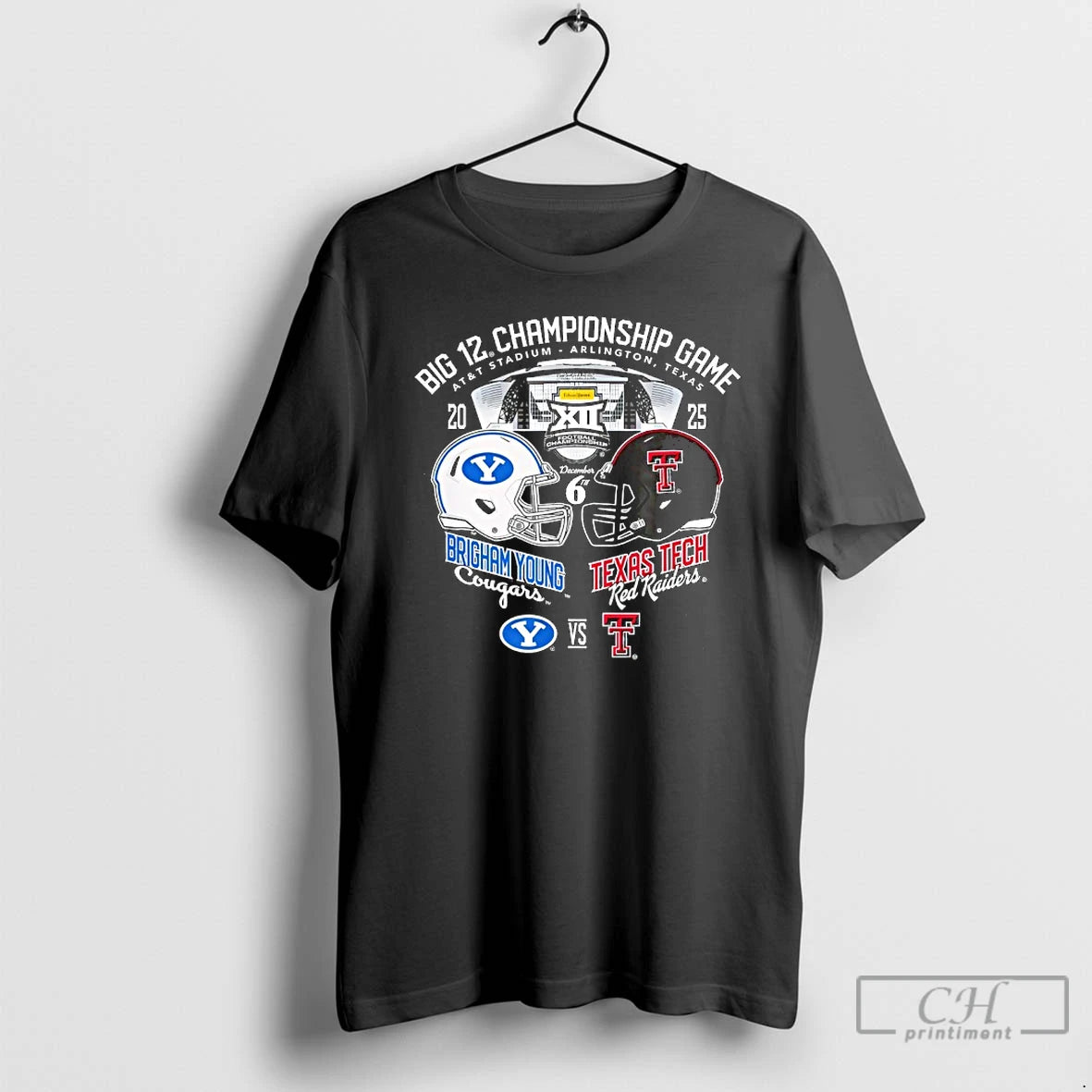 Classic Texas Tech Red Raiders X Byu Cougars Big 12 Championship 2025 T Shirts Sweater