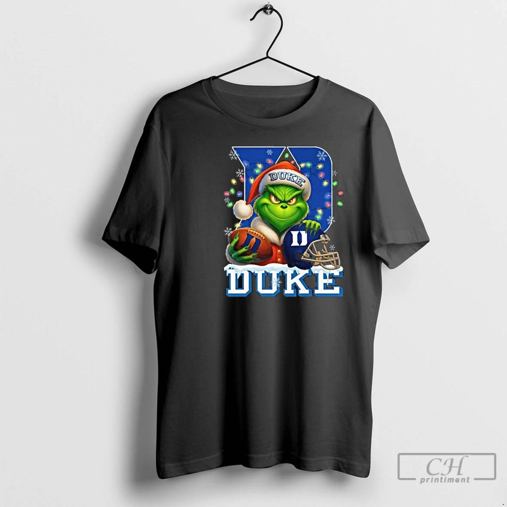 Classic The Grinch X Ball And Helmet Duke Blue Devil Merry Christmas 2025 Circle Black
