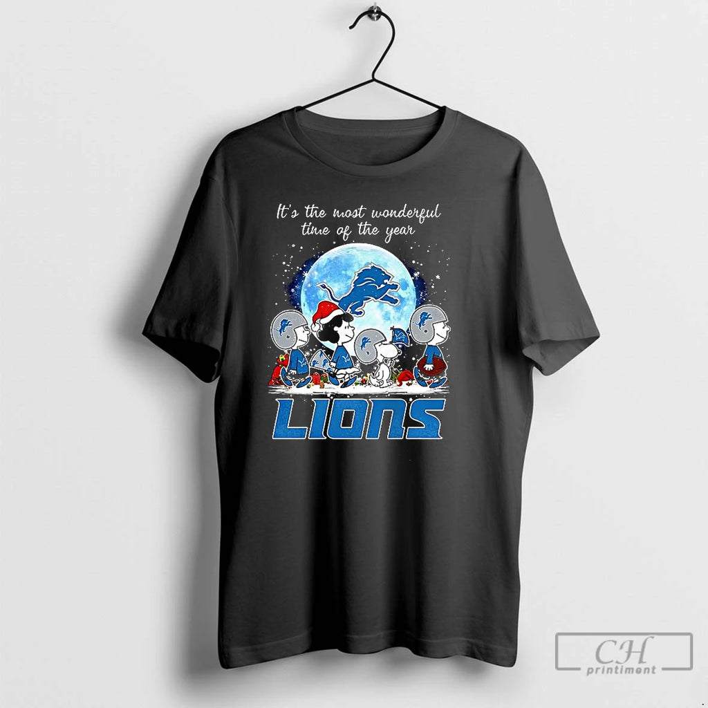 Classic The Peanuts Detroit Lions Its The Most Wonderful Time Of The Year Merry Christmas