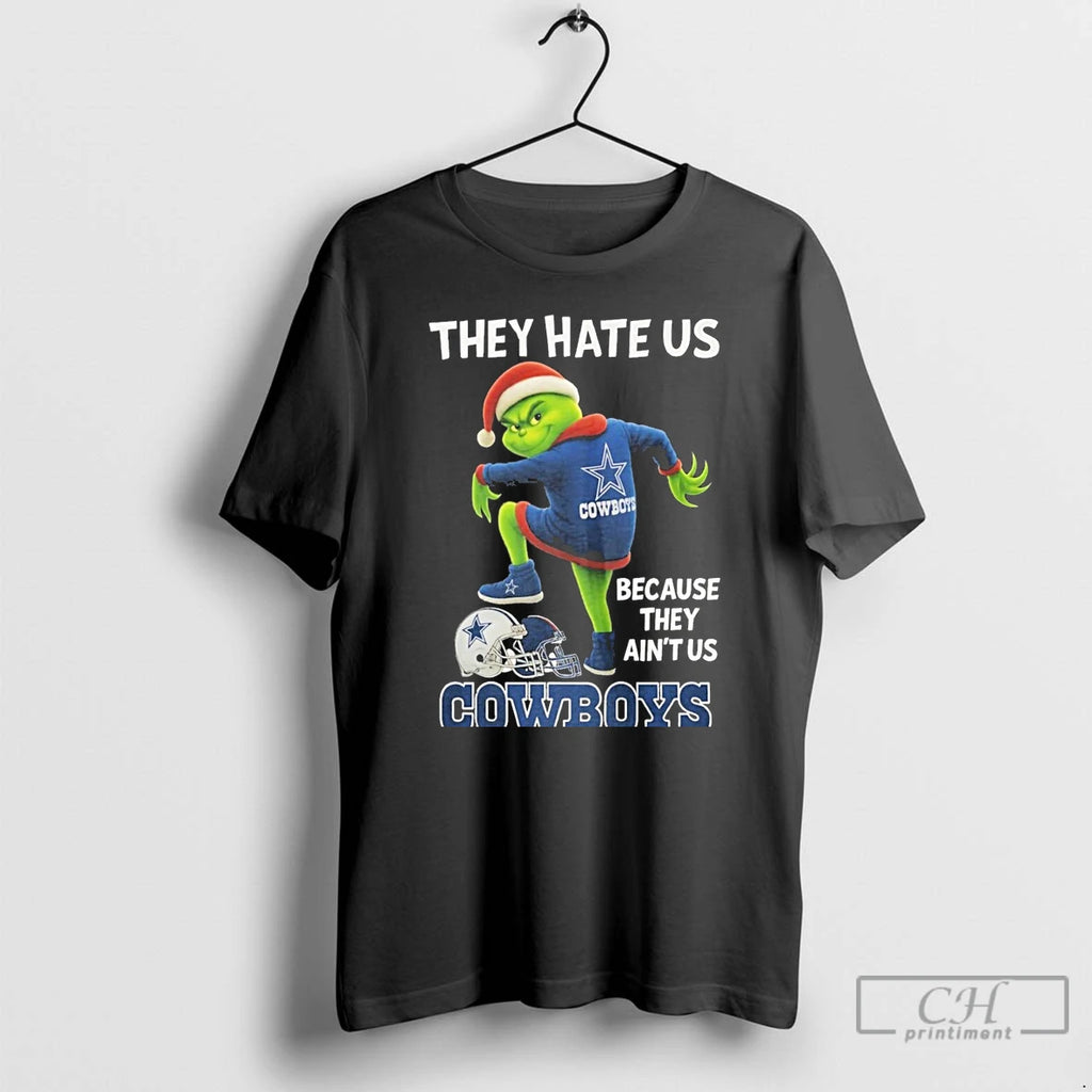 Classic They Hate Us Because They Aint Us Dallas Cowboys Grinch Christmas T Shirts Sweater