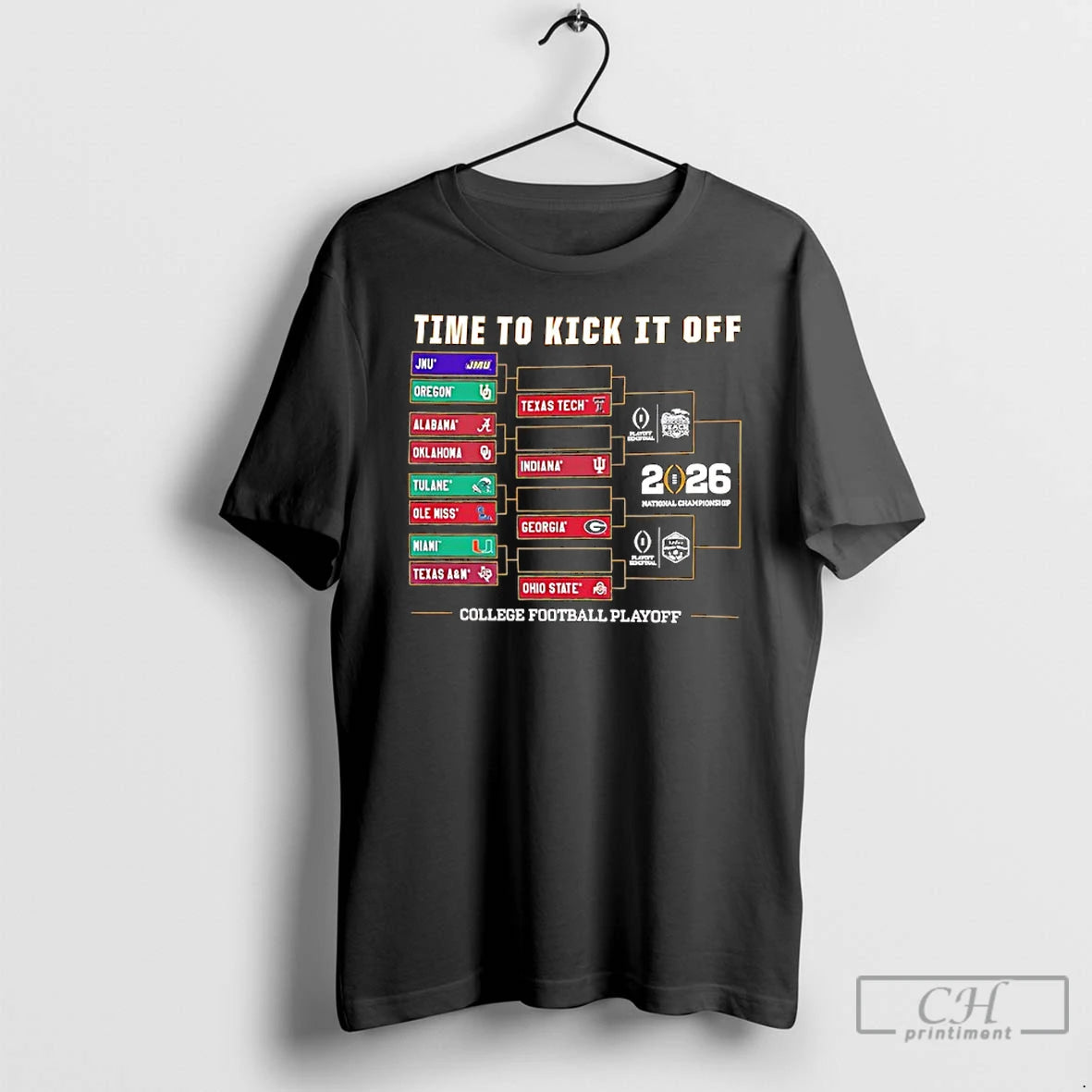 Classic Time To Kick It Of College Football Playoff 2025 26 T-Shirts, Hoodie, Sweatshirt | WearSparks.com