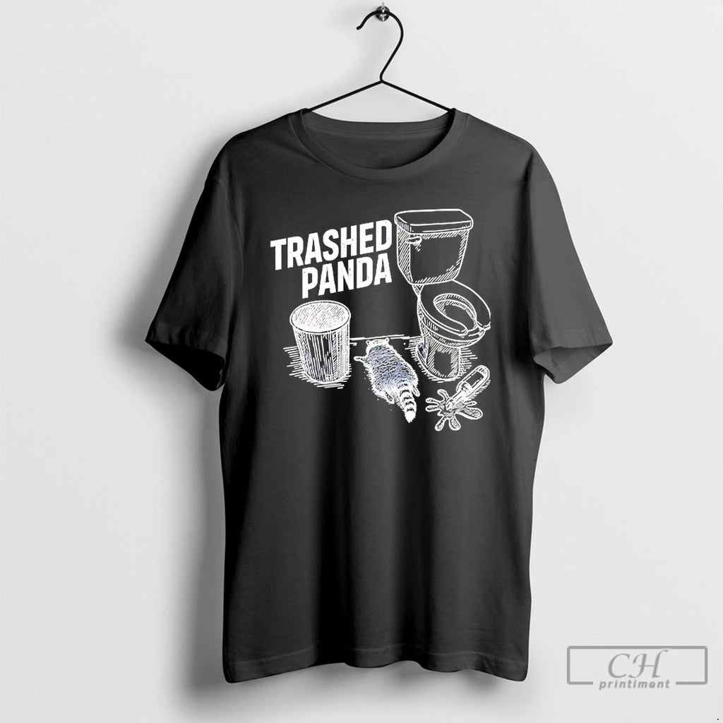 Classic Trashed Panda Funny Drunk Racoon