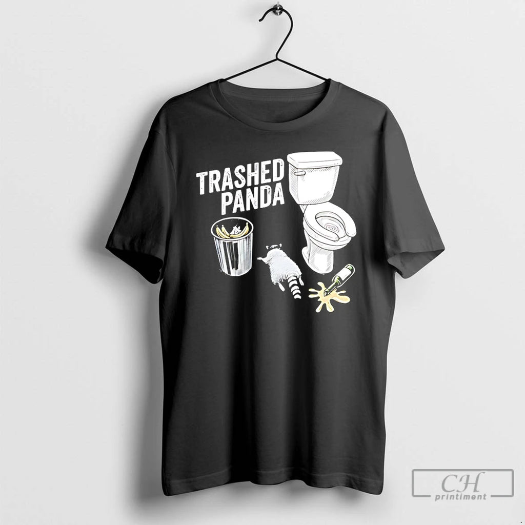 Classic Trashed Panda Drunk Raccoon Funny