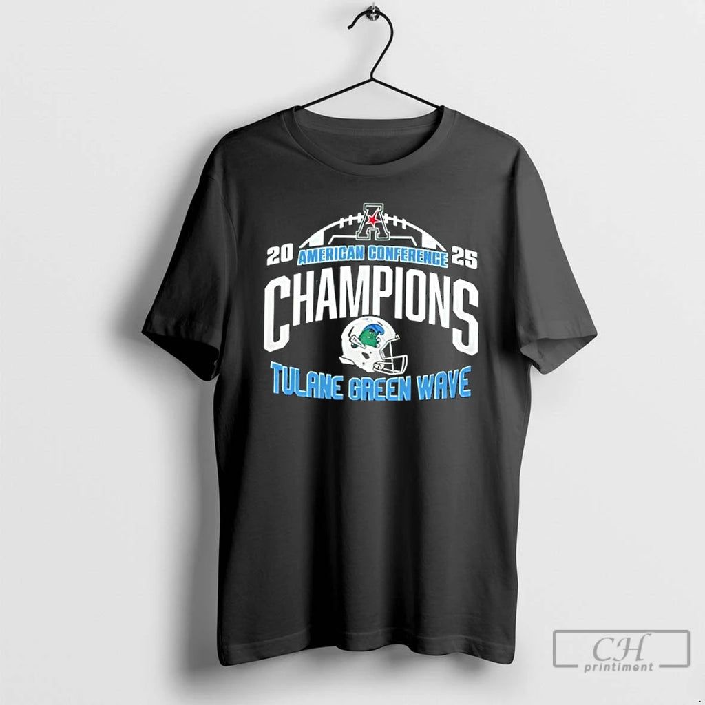 Classic Tulane Green Wave 2025 Aac Football Champions Limited Edition