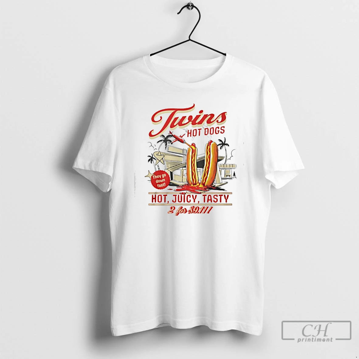 Classic Twins Hot Dogs Hot Juicy Tasty T-Shirts, Hoodie, Sweatshirt | WearSparks.com