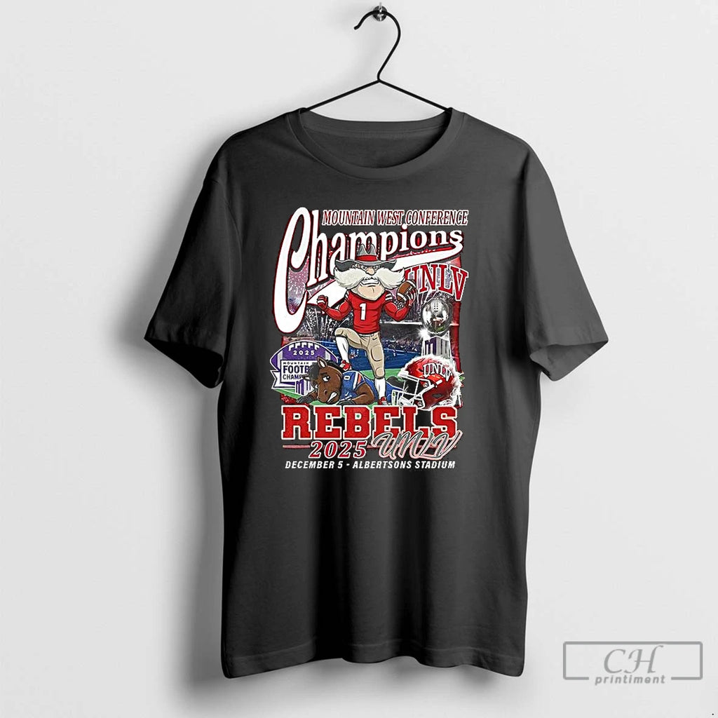 Classic Unlv Rebels Mountain West Conference Champions 2025 Albertsons Stadium Mascot