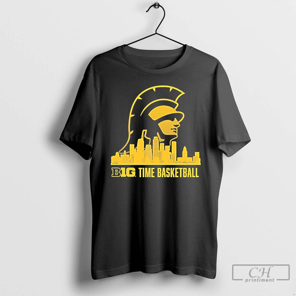 Classic Usc Trojans Big Ten Time Basketball City Skyline