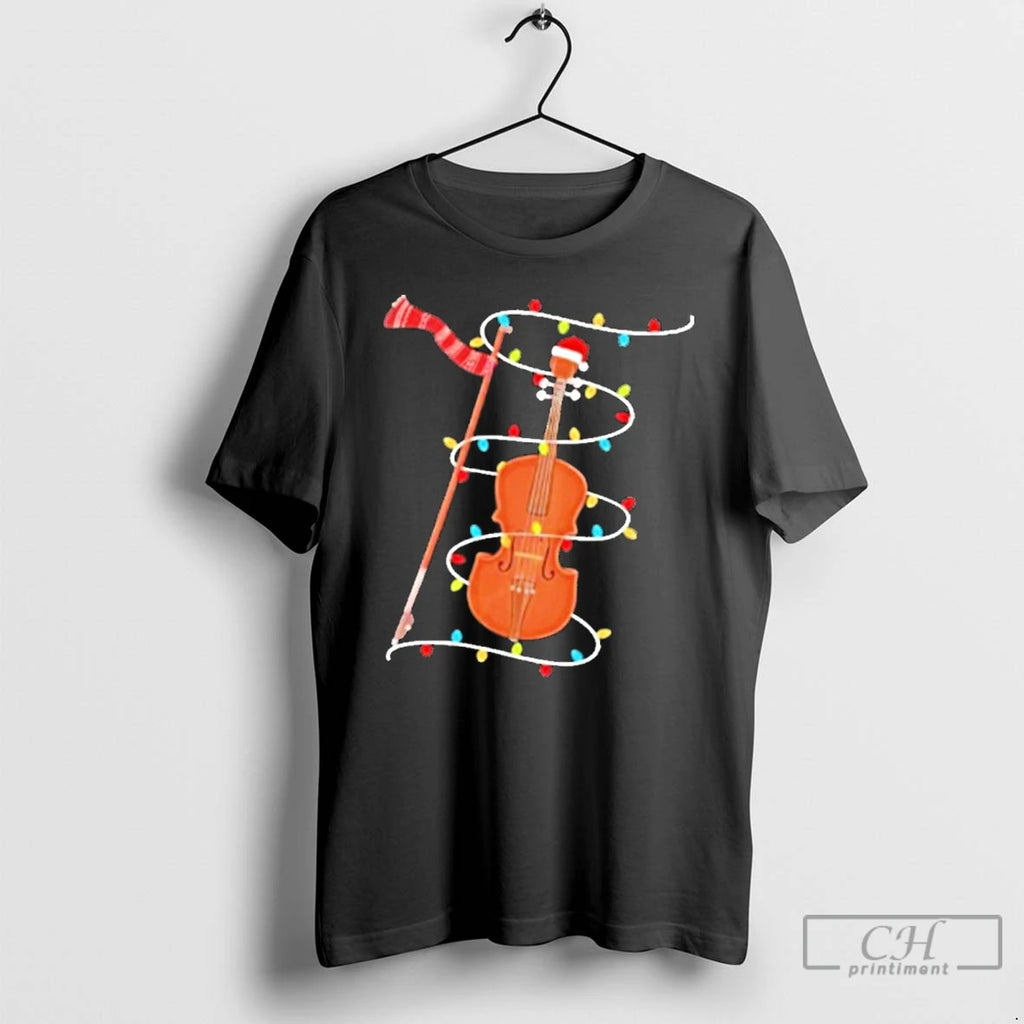 Classic Violin Christmas Lights
