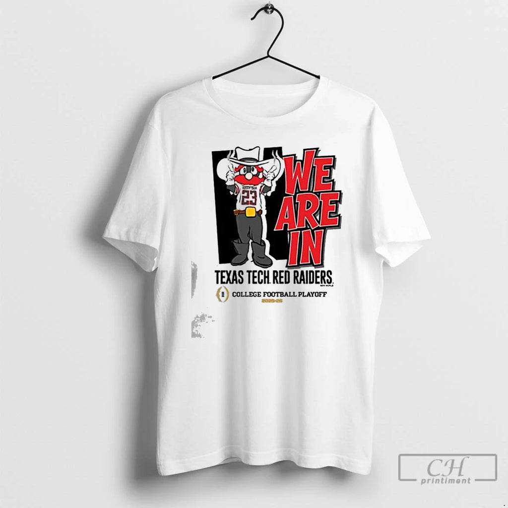 Classic We Are In Tech Red Raiders 2025 Cfp Bound Mascot
