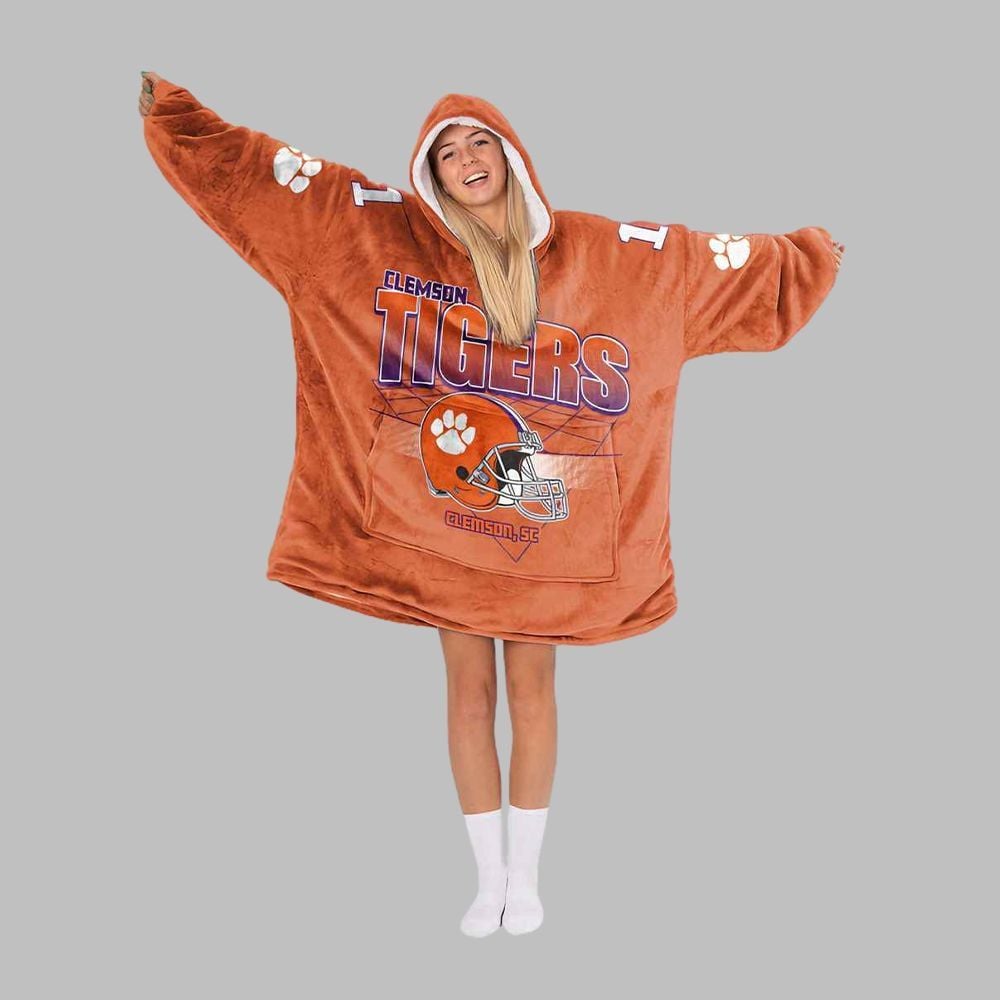 Clemson Football Unisex Blanket Hoodie - Grishko.com