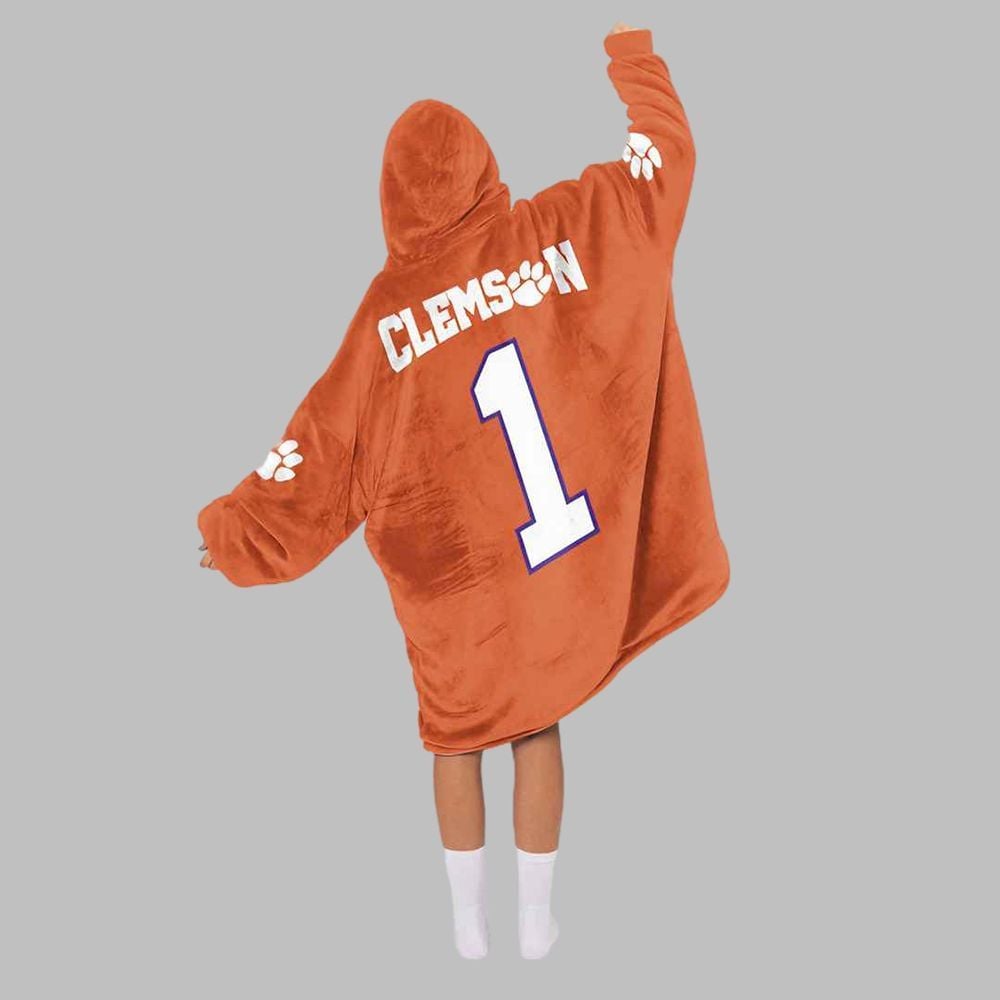 Clemson Football Unisex Blanket Hoodie - Grishko.com